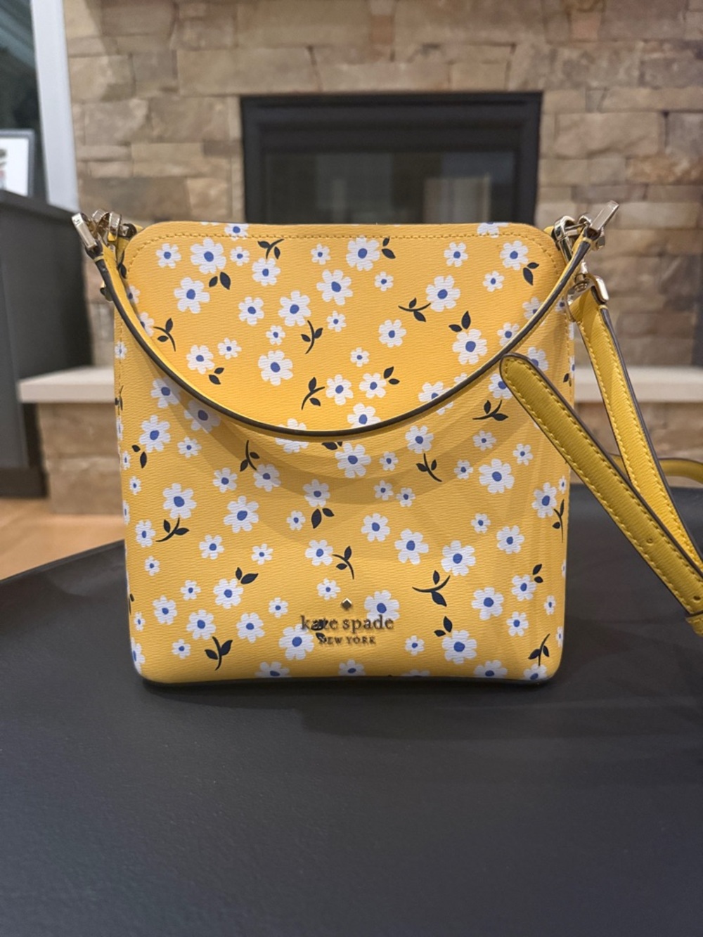 kate spade Yellow Floral Crossbody with White Daisies